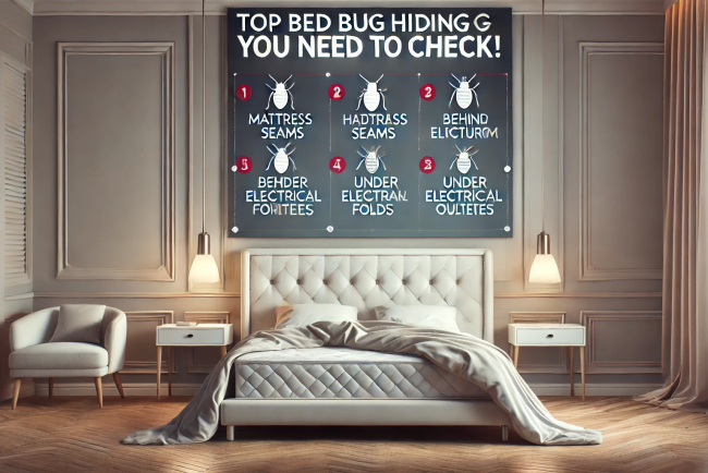 Top Bed Bug Hiding Spots You NEED to Check!