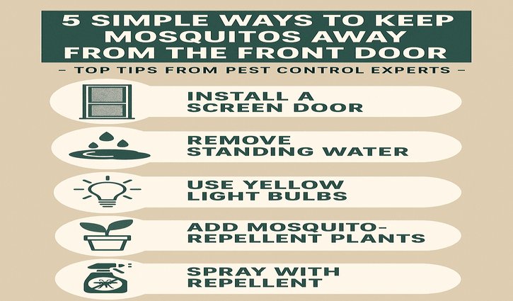 Keep Mosquitoes Away From Your Front Door: 5 Tips