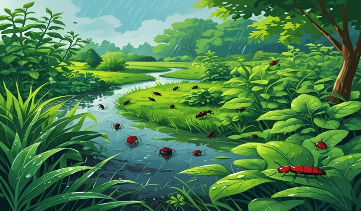 Early Pest Activity Predicted Due to Wet Spring